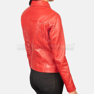 Chaqueta de cuero informal para mujer, ropa de abrigo de moda con diseño moderno cómodo, chaqueta de cuero elegante para mujer - Product Image 4