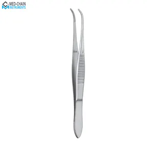 Graefe Dressing Forceps 10.5cm Curved - Surgical Stainless Steel Dressing Forceps