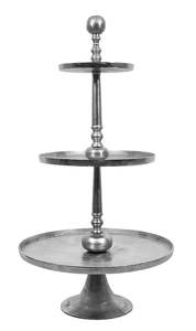 Handcrafted Luxury Cast Aluminium 3 & 4 Tier <b>Cake</b> Stand Export Quality Metal Dessert Display - Product Image 4