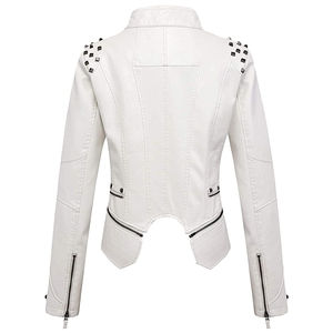 Veste en cuir de haute qualité Design fabuleux Veste en cuir coupe-vent respirante Veste pour femme avec lacet OEM - Product Image 6