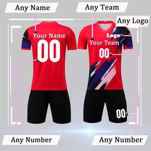 Uniformes de Fútbol Personalizados 2025, Servicio OEM al por Mayor, Ropa Deportiva para Adultos, Uniforme de Fútbol Transpirable de Manga Corta con Diseño Personalizado - Product Image 2