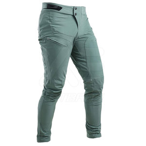 Pantalon de cyclisme ajusté pour homme, séchage rapide, respirant, 160g, couleur unie, 100% coton, utilisation en extérieur - Product Image 1