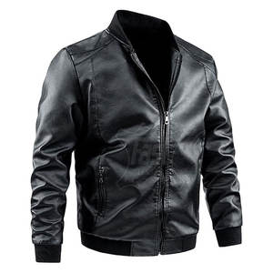 Chaqueta de Cuero Bomber de Moda para Hombre, Personalizada, al Mejor Precio, Hecha en Pakistán, Chaqueta de Cuero Bomber de Moda en Venta - Product Image 2