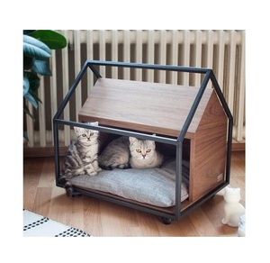 Spacious luxury metal pet house with raised platform and anti slip flooring for medium to large-sized dogs in all weather - Product Image 3