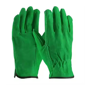 Gants de conduite fendus en cuir de vachette haute performance Logo personnalisable Jardinage industriel réfléchissant robuste respirant - Product Image 4