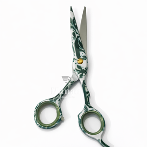 Ciseaux de barbier professionnels finition marbre 6 pouces |   Ciseaux de coiffure en acier inoxydable pour salons, barbiers et distributeurs - Product Image 6