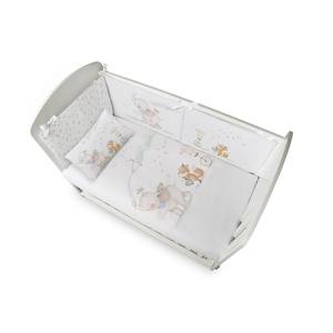 Juego de Funda de Edredón y Protector de Cuna de Estilo Clásico con Diseño de Personajes Musicales y Amigos, Relleno de Fibra Azul - Product Image 1