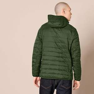 Custom Canvas Puffer <b>Jacket</b> Thick Polyester Filled Hooded Winter Parka <b>for</b> <b>Men</b> <b>Smart</b> Casual Style - Product Image 2