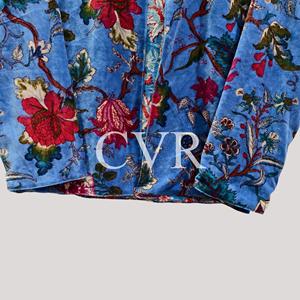 Manteau en velours brodé à la main à motif floral, col mandarin, manches longues, grande taille, vêtements d'extérieur décontractés pour femmes, automne, adulte - Product Image 4