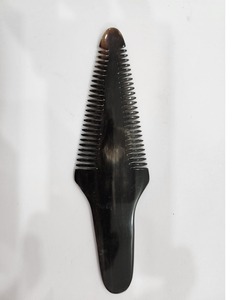 New Arrival Folding Comb Modern Design Hair Comb Mini Vintage Handmade Bridal Feather Hair Comb with Natural Horn Pocket Size - Product Image 6