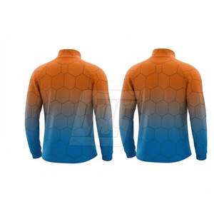 Chaqueta Deportiva Sublimada con Media Cremallera para Hombre, Manga Larga, Estampada, para Entrenamiento y Gimnasio - Product Image 3