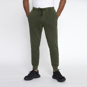 กางเกงวิ่งผ้าฟลีซ350 GSM ผ้าฟลีซซักกรดแผ่นกันหนาวแบบยืดได้ผ้า100% ลำลอง - Product Image 1