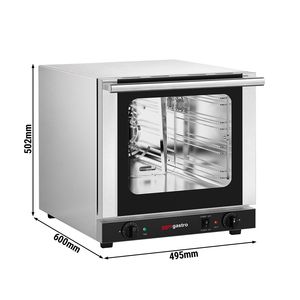 Commercial Convection <b>Oven</b> Manual Controls for 4 GN 2/3 with <b>Timer</b> incl. 3 Baking Trays - Product Image 2