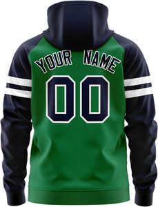 Sudadera con cremallera deportiva personalizada al por mayor con nombre y número personalizados, logotipo de equipo bordado para clubes y escuelas - Product Image 2