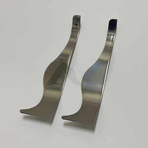 Navaja de Afeitar Curva Wenzy para Barbería, Acero Inoxidable, Acabado Pulido, Ligera, con Cuchilla Reemplazable - Product Image 5