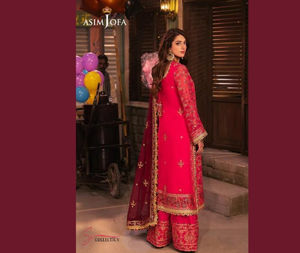 Magnifique Jannat Mirza 2024 SSUMAIRA COLLECTION Asim Jofa Chamkeeli brodé cousu formels vêtements indiens et pakistanais - Product Image 1