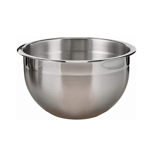 Ensemble de bols professionnels en acier inoxydable pour cuisine, polyvalents, profonds, ronds, à fond plat, pour préparation, cuisson, service et mélange - Product Image 3