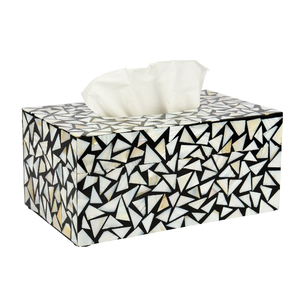 Boîte à mouchoirs en incrustation d'os attrayante forme carrée Designer porte-mouchoirs boîte de rangement de serviettes meilleure conception à moindre coût - Product Image 4