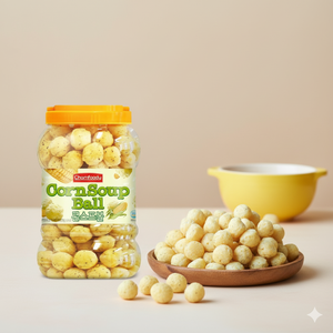 Boulettes de soupe de maïs salées coréennes authentiques, en-cas |   Grand pot de bonbons croquants |   Longue durée de conservation Certifié HACCP FSSC22000 - Product Image 2