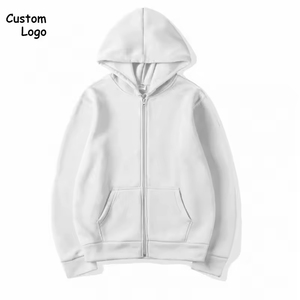 Sweat à capuche zippé unisexe Sweat à capuche zippé personnalisé avec poche Mode Chaleur décontractée Sweat à capuche zippé en coton lourd unisexe - Product Image 3