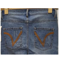 Erkek Orta Vintage Sokak Modası Günlük 11.oz Denim 5 Cepli Yıpratılmış Yıkama Pamuklu Spandeks İşlemeli Arka Cepli Düz Paça Kot Pantolon