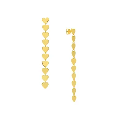 Jelajahi anting-anting desain kuningan eksklusif terbaru anting-anting benang kuningan lapis emas trendi
