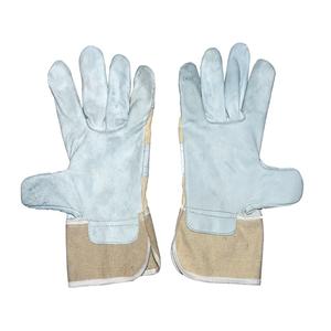 ถุงมือนิรภัยสำหรับงานหนักถุงมือทำงานหนังมีคุณสมบัติป้องกันการลื่นทนทานสำหรับการใช้งานทั่วไปและการป้องกัน - Product Image 1
