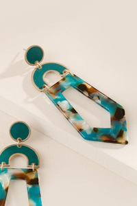 Pendientes de Resina de Alta Calidad Hechos a Mano, Duraderos, Estilo Ángel, Rosa Claro y Blanco, Venta al por Mayor, Diseño Epóxico - Product Image 3