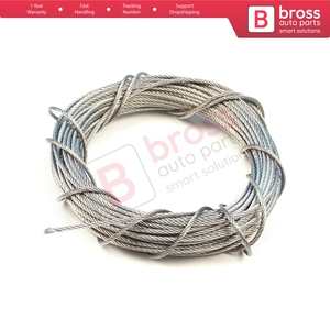 สายเคเบิลซ่อมชุดมอเตอร์กระจกหน้าต่างรถยนต์ BWR5472-1  ลวดสลิงเหล็ก 7x7 เส้นผ่านศูนย์กลาง: 1.5 มม. ความยาว: 10 เมตร - Product Image 4