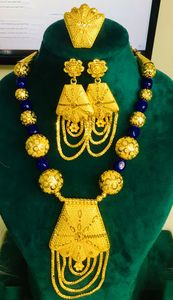 24 carats Dernier design Ensembles de bijoux de mariage tendance en cristal Meilleur achat de l'Inde Prêt à expédier au Royaume-Uni, en France et aux États-Unis Cadeaux de fêtes - Product Image 3