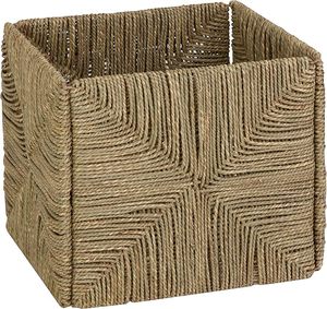 Panier de rangement tissé à la main en jonc de mer écologique le plus vendu forme carrée pliable nouveau style naturel multi-utilisé - Product Image 1