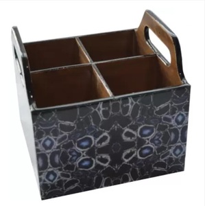 Caja de exhibición de cubiertos vacía cuadrada (multicolor tiene capacidad para 40 piezas) - Product Image 5