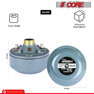 ลำโพงฮอร์น 5 คอร์ PA 600W พร้อมไดรเวอร์บีบอัดเสียง PMPO ในระบบเสียงลำโพงทรัมเป็ตขนาด 22 นิ้ว - Product Image 4