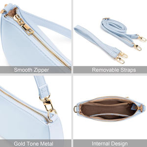 กระเป๋าหนังแท้สะพายไหล่ผู้หญิง แฟชั่น กันน้ำ ซิปปิด ดีไซน์หรูหรา สายสะพายสองเส้น ขายส่ง - Product Image 6