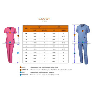 Ensembles d'uniformes de gommage médical Pantalon confortable en tricot pour femmes Professionnels de la santé Matériau en spandex de haute qualité - Product Image 4