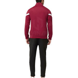 Venta al por mayor de ropa deportiva personalizada para hombre chándal conjunto 100% algodón transpirable chaqueta con cremallera completa y Joggers para el invierno OEM - Product Image 5