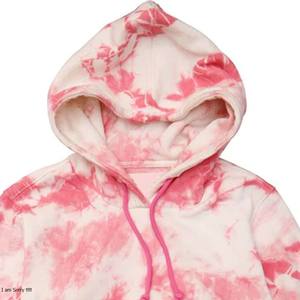 Custom <b>American</b> Street Wear Tie Die <b>Hoodie</b> Direct Wholesale Cotton <b>Hoodie</b> New Designs Hooded Solid Embroidered Spring - Product Image 3