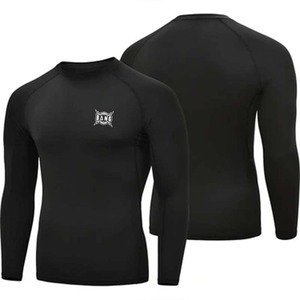เสื้อยืดรัดรูป BJJ MMA ใส่ได้ทั้งชายและหญิงผ้าสแปนเด็กซ์แห้งเร็วระบายอากาศได้ดีชุดออกกำลังกายผ้าโพลีเอสเตอร์ - Product Image 3