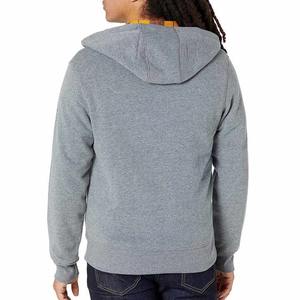 Vente en gros de sweats à capuche fabrication OEM veste à capuche décontractée de sport surdimensionnée polaire noir personnalisé sweats à capuche avec fermeture éclair hommes - Product Image 5