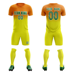 Conjunto de Uniforme de Fútbol Sublimado Personalizado, Camiseta y Pantalones Cortos de Fútbol de Poliéster Transpirable, Ropa Deportiva de Equipo OEM - Product Image 3