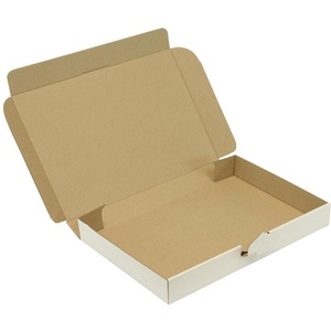 Single-Wall Corrugated Board <b>Folding</b> <b>Box</b> C4 1.2E White Snap Closure TRANSPAK Pack Size 100 Dimensions 338x230x42mm - Product Image 1