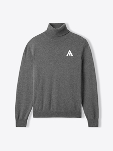 Suéter de Cuello Alto Personalizado de Alta Calidad OEM, Suéter de Lana Merino Delgada, Transpirable y Cálida para Hombre - Product Image 3