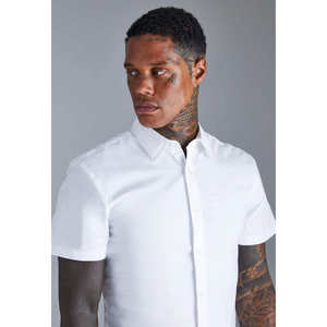 Men's Casual Anti-Pilling Autumn 3XL Size Shirts Short-Sleeved Loose Fit Knitted Single Breasted Button Collar Solid - Product Image 6