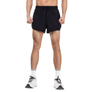กางเกงขาสั้นออกกำลังกายสำหรับผู้ชาย ผ้าฝ้าย 100% ระบายอากาศ แห้งเร็ว สไตล์สตรีท ผูกเชือก เหมาะสำหรับวิ่งกลางแจ้งในฤดูร้อน - Product Image 6