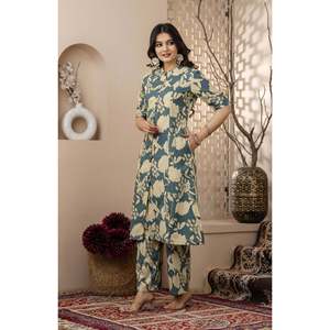 Conjunto de algodón estampado - Tipo de ropa Salwar Kameez - Product Image 3
