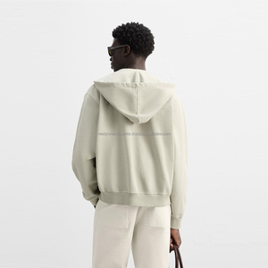 Alta calidad 450 GSM algodón grueso en blanco peso pesado de gran tamaño Unisex Sudadera con capucha logotipo personalizado hombres polar para invierno para hombres - Product Image 4