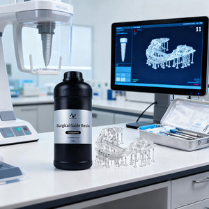 NOVA3D resina dentale composita ad alta precisione resina dentale a basso odore liquido trasparente UV-curabile per guide chirurgiche modelli dentali - Product Image 1