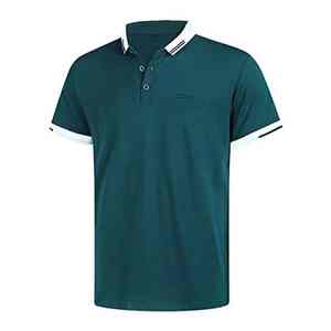 Polo pour hommes classique à manches courtes décontracté coupe athlétique respirant léger été hauts pour sport gymnastique golf extérieur - Product Image 2