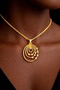 สร้อยคอเงินแท้ 925 ชุบทองคำขาว 14k ชุบทองคำชมพู ประดับเพชร CZ รูปทรงวงกลมแบบมินิมอล ของขวัญสุดหรูสำหรับวันวาเลนไทน์ - Product Image 5