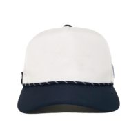 Casquette de baseball en corde de golf brodée sur mesure Casquette respirante découpée au laser à bord contrasté bicolore pour hommes et femmes